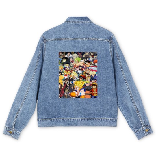 Discover all anime characters Men's Denim Jackets
