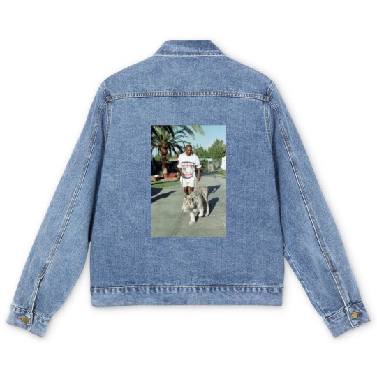 Discover Vintage Mike Tyson Iron Mike Men's Denim Jackets - Mike Tyson Men's Denim Jackets