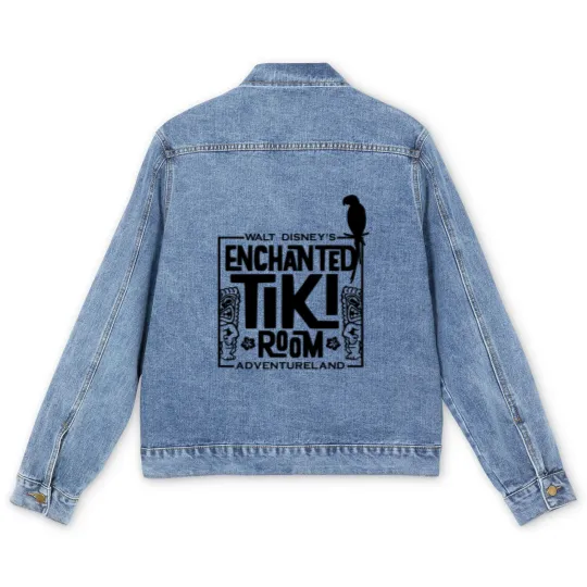 Discover Enchanted tiki room Men's Denim Jackets / In the tiki tiki tiki room / all the birds