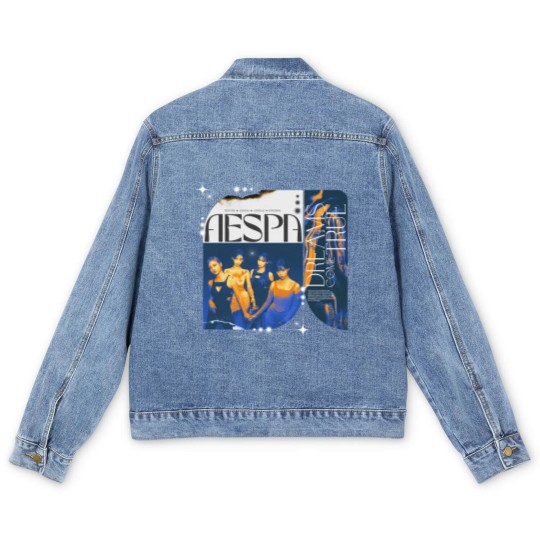 Discover Aespa Men's Denim Jackets, Dreams Come True Aespa Men's Denim Jackets, Aespa Savage Men's Denim Jackets, Aespa Vintage Men's Denim Jackets, Aespa Y2K Men's Denim Jackets
