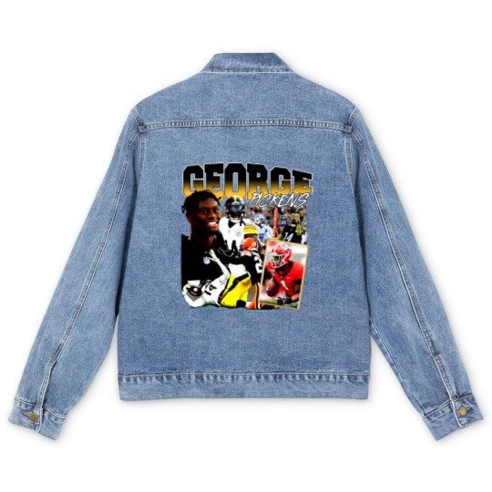 Discover George Pickens Vintage 90s Graphic Style Men's Denim Jackets