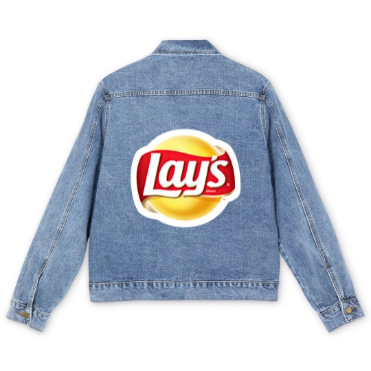 Discover Lays Logo Men's Denim Jackets