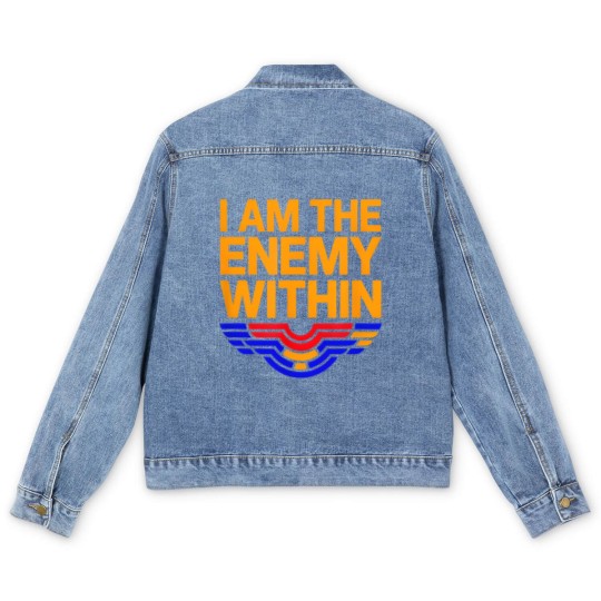 Discover I Am The Enemy Within Men's Denim Jackets Men's Denim Jackets