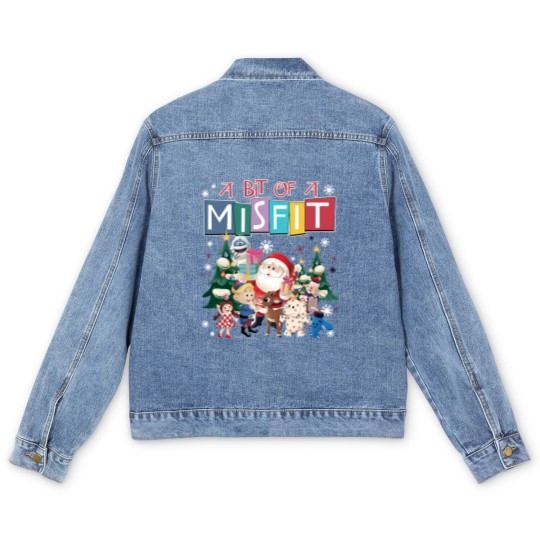 Discover Misfit Toys Christmas Men's Denim Jackets | A Bit Of A Misfit Men's Denim Jackets