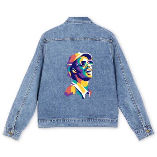 Discover Stevie Wonder WPAP Limit Color Men's Denim Jackets