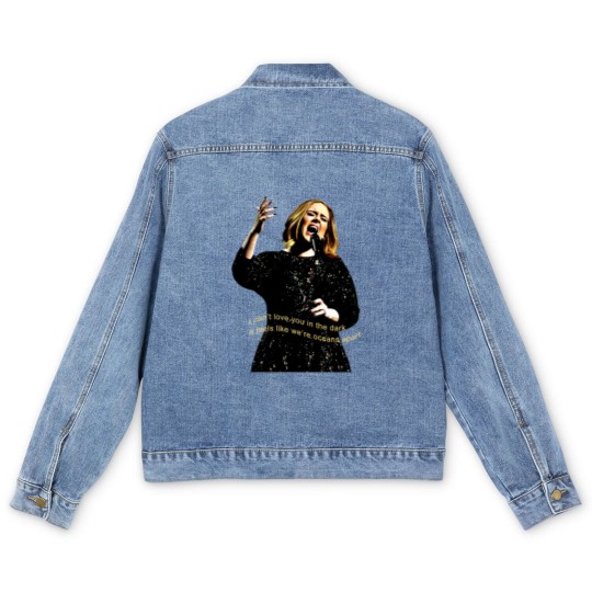 Discover Adele Concert Love In The Dark Men's Denim Jackets