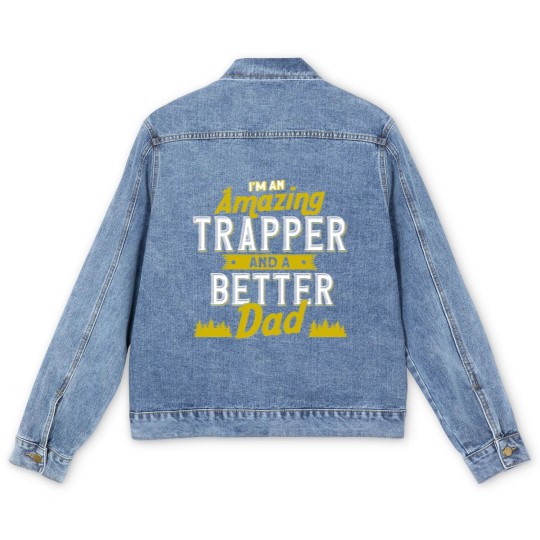 Discover Hunting Trapper Trapping Men's Denim Jackets