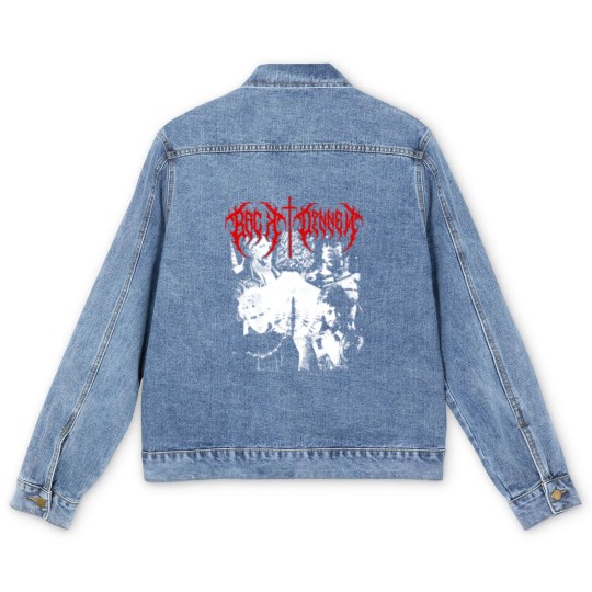 Discover Girl Dinner Black Metal Vintage Men's Denim Jackets