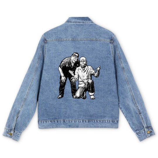 Discover Post + Luke Men's Denim Jackets - Country Post Malone Men's Denim Jackets, Western Graphic Men's Denim Jackets, Concert Festival Men's Denim Jackets, Combs Men's Denim Jackets, Posty Men's Denim Jackets, Post Fan