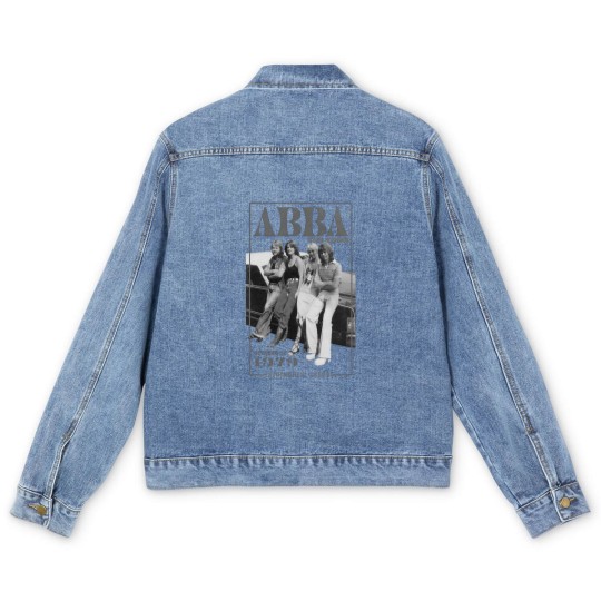 Discover A.b.b.a The Tour Men's Denim Jackets, A.b.b.a Men's Denim Jackets Vintage, Retro A.b.b.a 1979 Tour Men's Denim Jackets, Gift For Fan Men's Denim Jackets, Vintage Abaa Tour Men's Denim Jackets