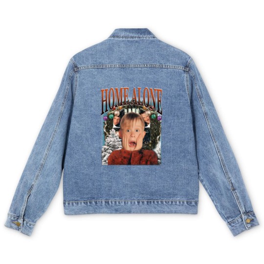 Discover Retro Home Alone Men's Denim Jackets, Home Alone Men's Denim Jackets, Home Alone Men's Denim Jackets, Home Alone Christmas Men's Denim Jackets