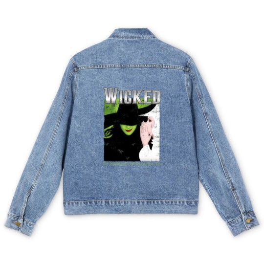 Discover Wicked Broadway A New Musical Men's Denim Jackets, Wicked Men's Denim Jackets