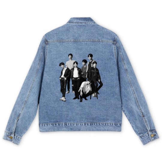 Discover BTS Members Men's Denim Jackets, Bangtan Boy Men's Denim Jackets, BTS Group Men's Denim Jackets