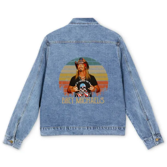 Discover New Popular Bret Michaels Vintage Gift For Fans Men's Denim Jackets