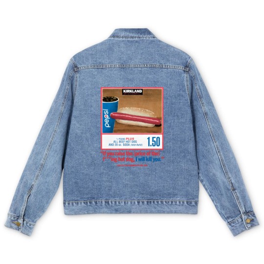 Discover Costco Hot Dog & Soda Combo Men's Denim Jackets
