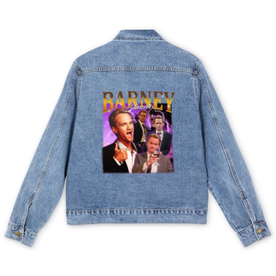 Discover Retro Barney Stinson Men's Denim Jackets, Barney Stinson Men's Denim Jackets, Vintage Barney Stinson Men's Denim Jackets
