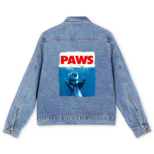 Discover Paws Ferret Funny Ferret Lover Men's Denim Jackets