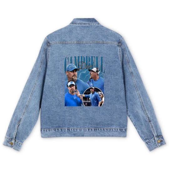 Discover Vintage Dan Campbell Men's Denim Jackets, Men's Denim Jackets, Men's Denim Jackets, Football Men's Denim Jackets