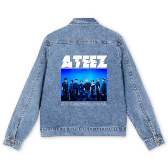 Discover ATEEZ Kpop Ateez The Fellowship Tour 2022 Kpop Men's Denim Jackets