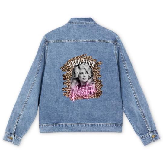 Discover Dolly Parton Men's Denim Jackets, Dolly Parton Vintage, Country Unisex Music Graphic Unisex Men's Denim Jackets