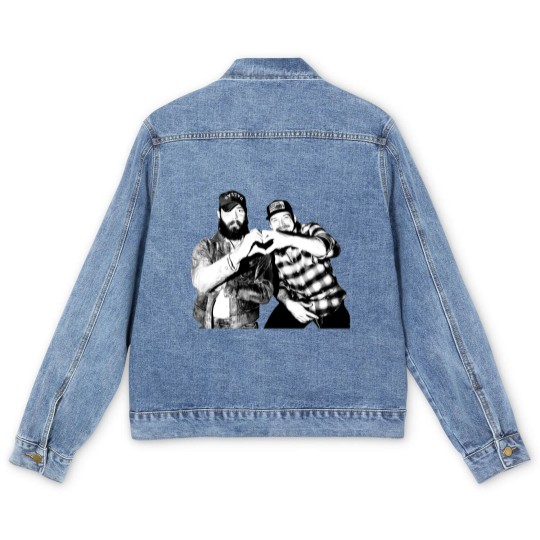 Discover I Had Some Help Wallen And Malone Men's Denim Jackets, Posty And Morgan Had Some Help Men's Denim Jackets