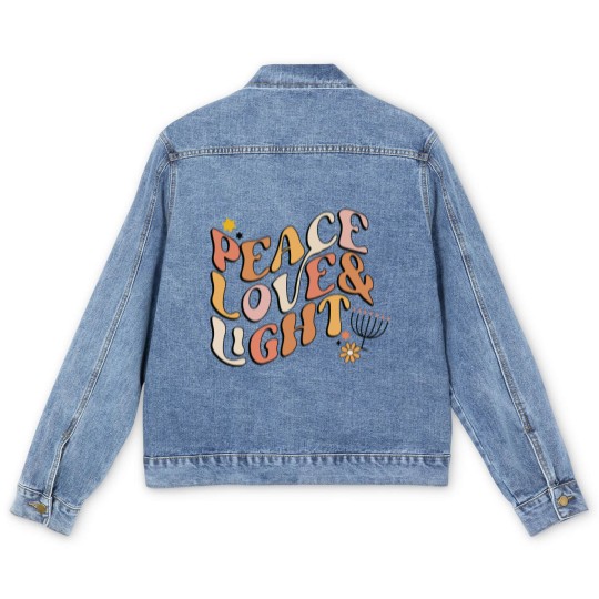 Discover Hanukkah Men's Denim Jackets Happy Hannukah Men's Denim Jackets