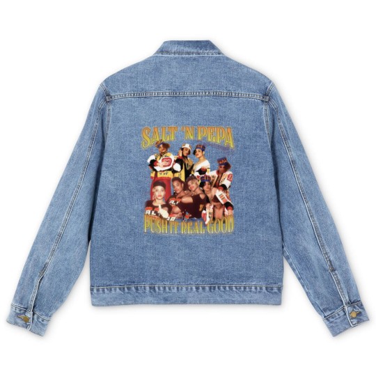 Discover Salt n Pepa Men's Denim Jackets Men's Denim Jackets, Salt n Pepa Men's Denim Jackets, Salt n Pepa Hiphop Rapper Men's Denim Jackets