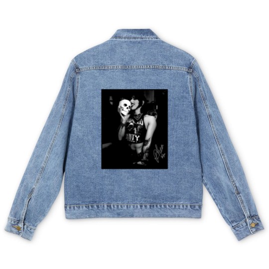 Discover Rhea Ripley Skull Men's Denim Jackets Size S-5XL Men's Denim Jackets