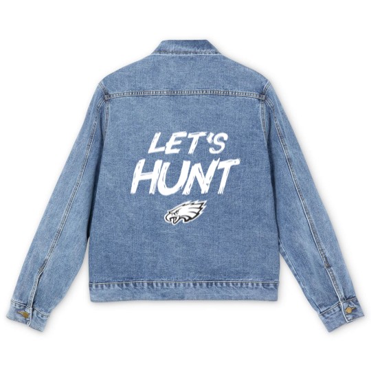 Discover Let's Hunt Eagles Football Design Men's Denim Jackets, Philadelphia Men's Denim Jackets