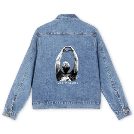 Discover Post Malone Hand Hearts Men's Denim Jackets