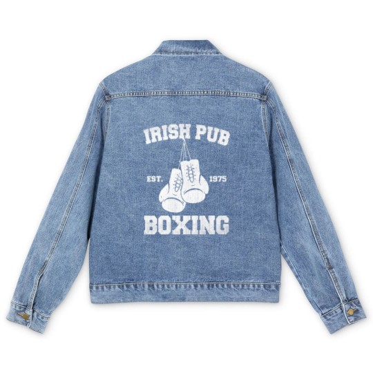 Discover Vintage Irish Pub Est 1975 Boxing Day Tees Men's Denim Jackets