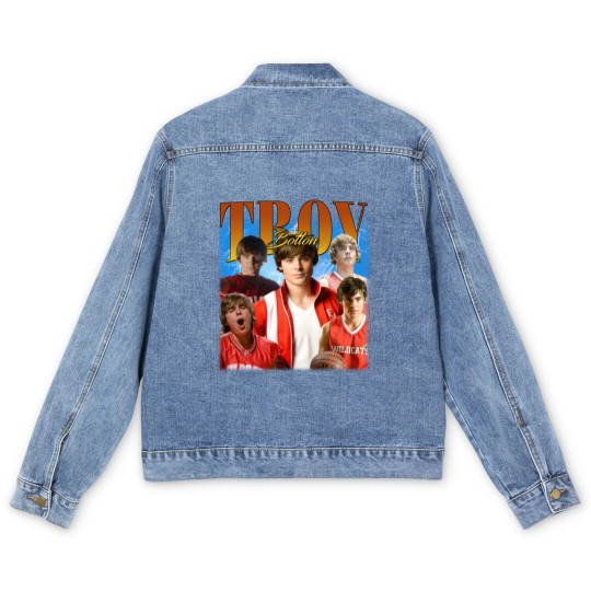Discover Troy Bolton Men's Denim Jackets, Zac Efron Merchandise, Zac Efron Men's Denim Jackets, Zac Efron Men's Denim Jackets