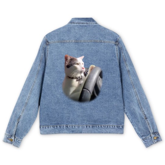 Discover Cat Driving A Car Instagram Katze Men's Denim Jackets