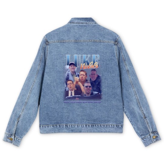 Discover Luke Nichols Vintage Bootleg Men's Denim Jackets, Warm Fresh Bread With Honey Butter Men's Denim Jackets