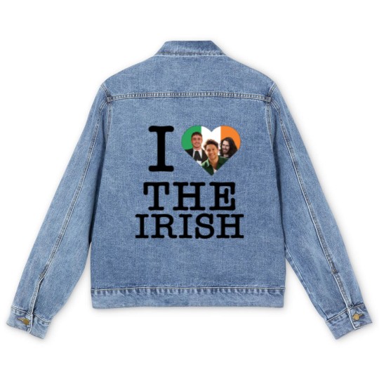 Discover I love heart the irish Niall Horan Hozier Paul Mescal Classic Men's Denim Jackets