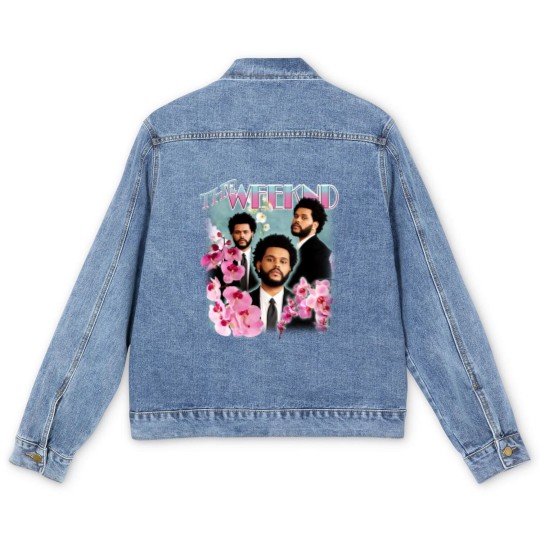 Discover Weeknd Vintage Style Rap Men's Denim Jackets