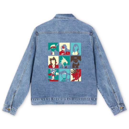 Discover Final Pop Final Fantasy 7 Men's Denim Jackets