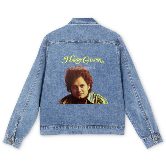 Discover Harry Chapin Cherry Wood Gold Orange Men's Denim Jackets