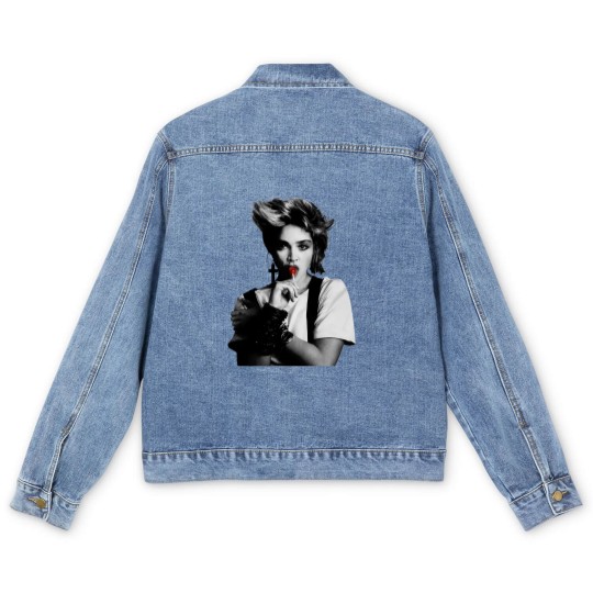 Discover Cool Madonna Lollipop Tour Cotton White Men's Denim Jackets