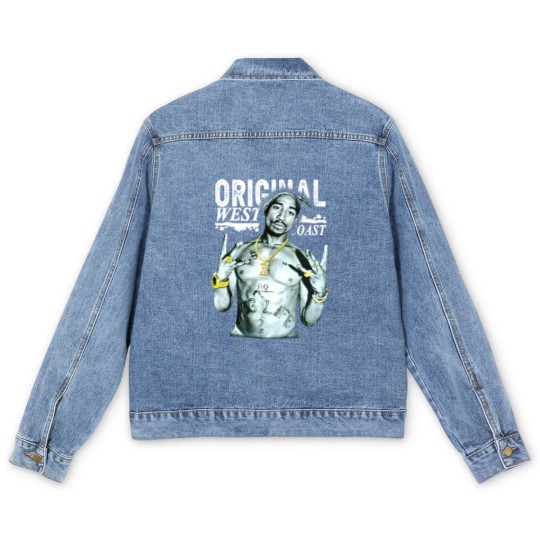 Discover Cool TuPac 90s Rap Men's Denim Jackets, 2Pac Men's Denim Jackets