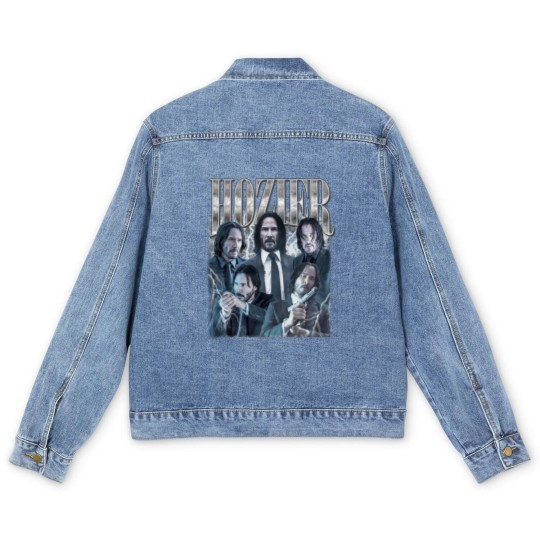 Discover HOZIER I  Keanu Reeves Men's Denim Jackets, Action Movies Lover Men's Denim Jackets, Hozier Men's Denim Jackets Gifts