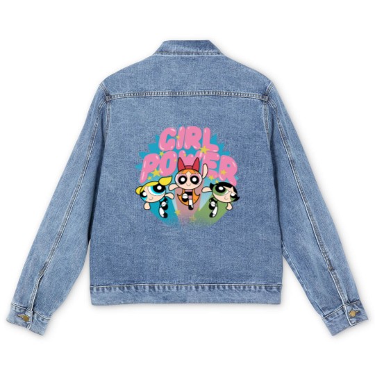 Discover Powerpuff Girls Men's Denim Jackets, Girl Power Men's Denim Jackets