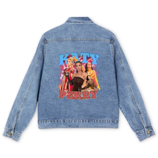 Discover Katy Perry Men's Denim Jackets, Katy Perry Fan Men's Denim Jackets, Katy Perry Bootleg Y2k Clothing