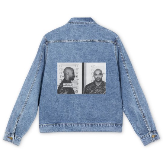 Discover Charles Barkley Mugshot Men's Denim Jackets, Charles Barkley Men's Denim Jackets