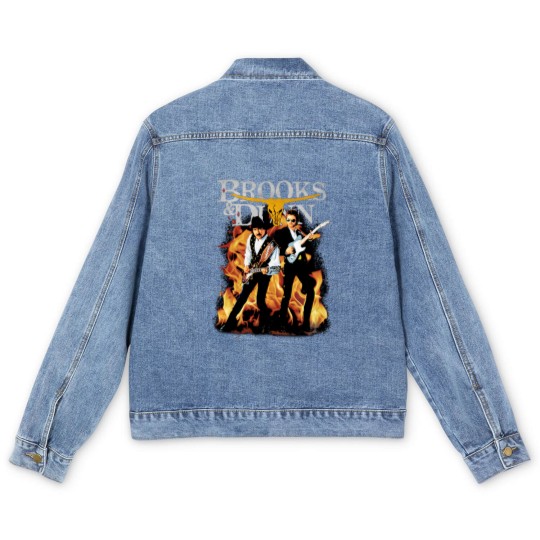 Discover Brooks And Dunn Men's Denim Jackets, Vintage Country Concert Unisex Men's Denim Jackets