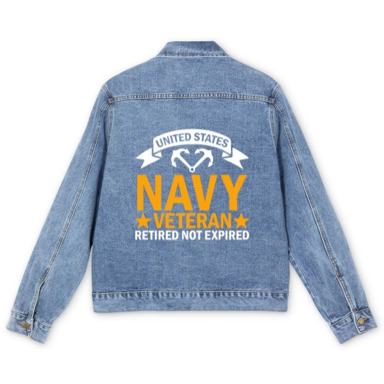 Discover United States Navy Veteran Men's Denim Jackets, Navy Veteran Men's Denim Jackets, US Navy Veteran Men's Denim Jackets