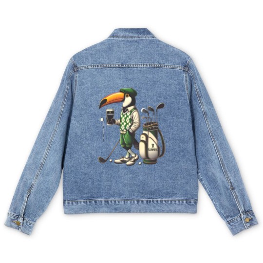 Discover Guinness Golf Irish ToucanBru Unisex Heavy Cotton Men's Denim Jackets