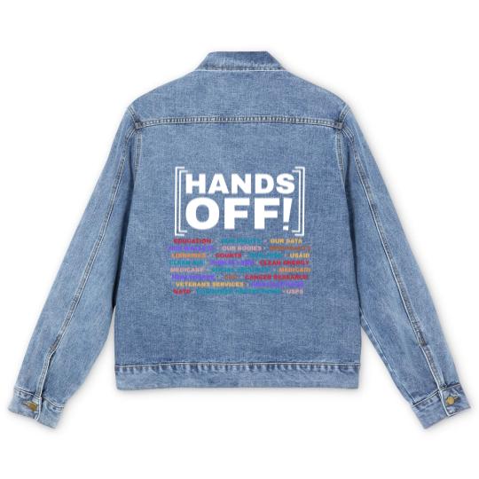 Discover Hands Off Men's Denim Jackets, Hands Off Rally, Hands off social security