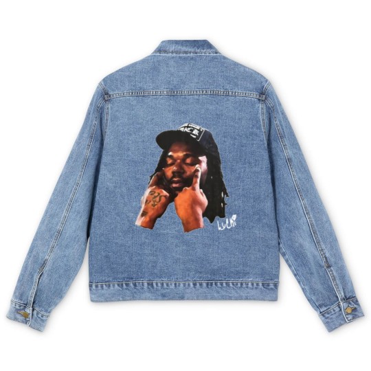 Discover Lucki - Graphic Men's Denim Jackets, Rap Men's Denim Jackets, Vintage Style Rap Men's Denim Jackets, Hip Hop Men's Denim Jackets