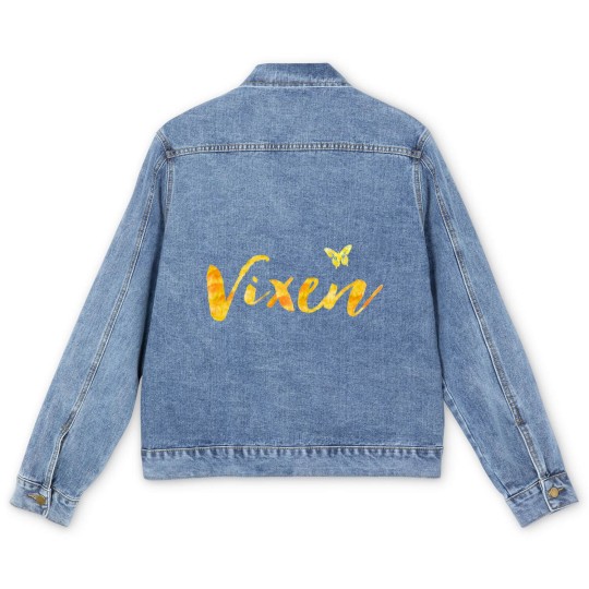 Discover Hotwife Vixen with Butterfly. Men's Denim Jackets